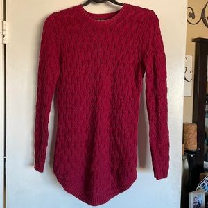 Jeanne Pierre sweater in deep red